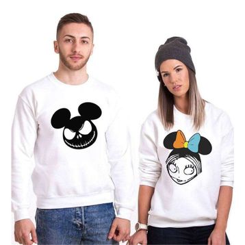 Tshirthane Mause Jack Mause Ölügelin 2'li Sevgili Sweatshirt