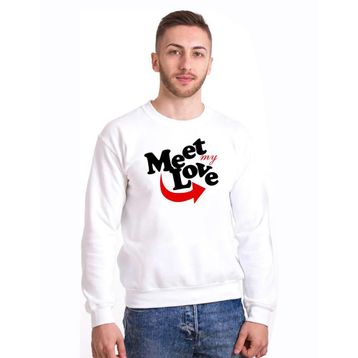 Tshirthane Meet My Love 2'li Sevgili Sweatshirt
