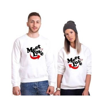 Tshirthane Meet My Love 2'li Sevgili Sweatshirt