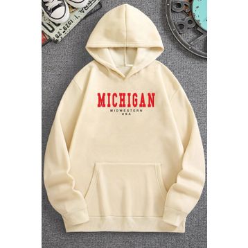 Tshirthane Michigan Baskılı Unisex Sweatshirt