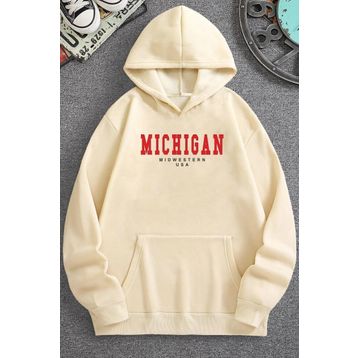 Tshirthane Michigan Baskılı Unisex Sweatshirt