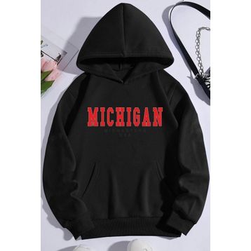 Tshirthane Michigan Baskılı Unisex Sweatshirt