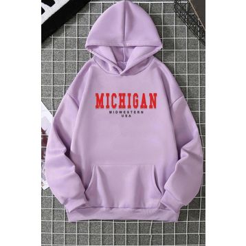 Tshirthane Michigan Baskılı Unisex Sweatshirt