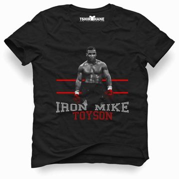 Tshirthane Mike Tyson İron Siyah Erkek T-shirt