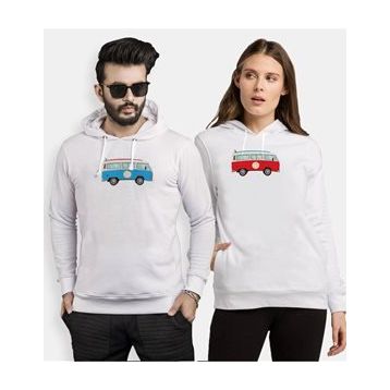 Tshirthane Minibüs T1 Sevgili 2'li Sevgili T-shirt