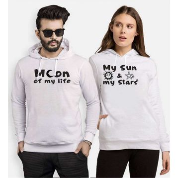 Tshirthane Moon My Sun 2'li Sevgili Sweatshirt
