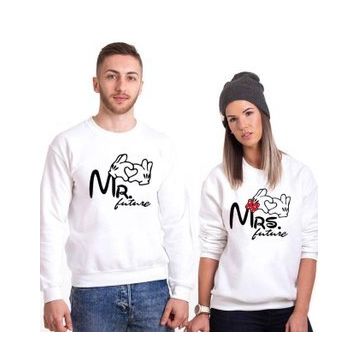 Tshirthane Mr. Mrs. Future 2'li Sevgili Sweatshirt