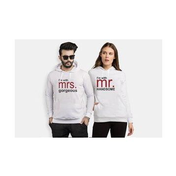Tshirthane Mr Mrs Handsome Gorgeous 2'li Sevgili Sweatshirt