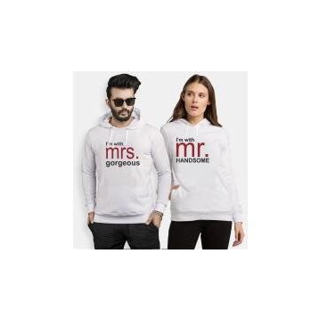 Tshirthane Mr Mrs Handsome Gorgeous 2'li Sevgili Sweatshirt