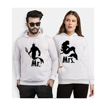 Tshirthane Mr. Mrs. Poseidon 2'li Sevgili Sweatshirt