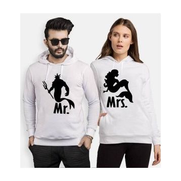 Tshirthane Mr. Mrs. Poseidon 2'li Sevgili Sweatshirt