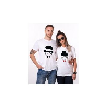 Tshirthane Mutlu Çift 2'li Sevgili T-shirt