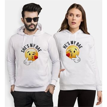 Tshirthane My Bae Smile 2'li Sevgili Sweatshirt