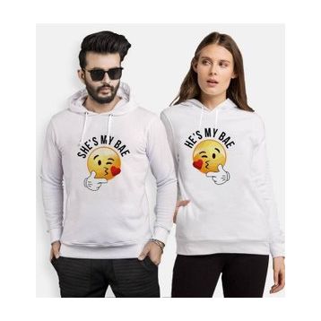 Tshirthane My Bae Smile 2'li Sevgili Sweatshirt