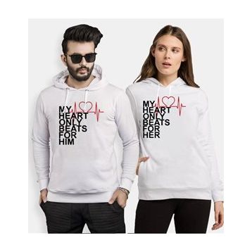 Tshirthane My Heart 2'li Sevgili Sweatshirt