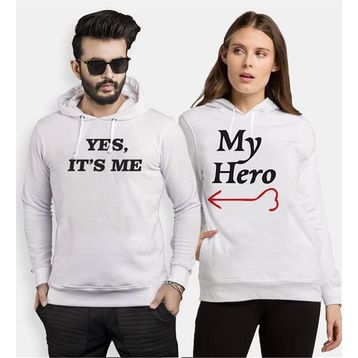Tshirthane My Hero Yes,ıts Me 2'li Sevgili Sweatshirt