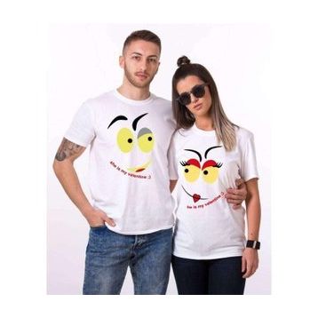 Tshirthane My Valantine 2'li Sevgili T-shirt