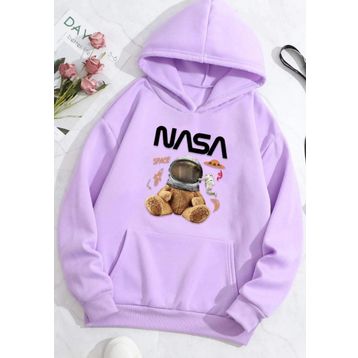 Tshirthane Nasa Bear Baskılı Unisex Sweatshirt