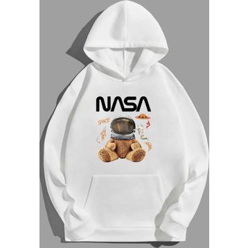 Tshirthane Nasa Bear Baskılı Unisex Sweatshirt
