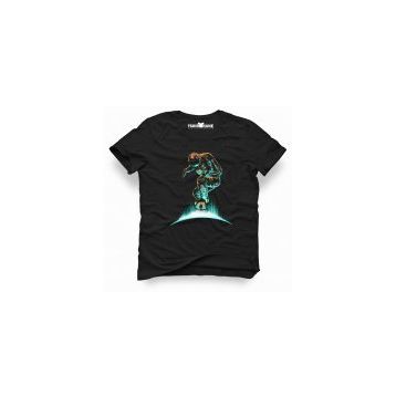 Tshirthane Nasa Uzay Astronot Dünya Ay Siyah Erkek Tshirt