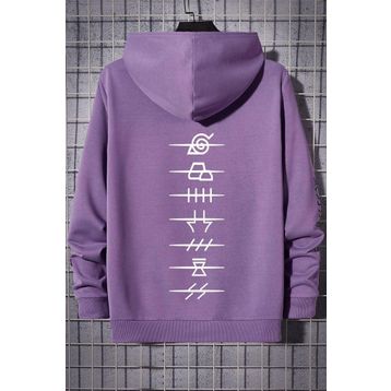 Tshirthane Ninja Akatsuki Sırt Baskılı Unisex Sweatshirt