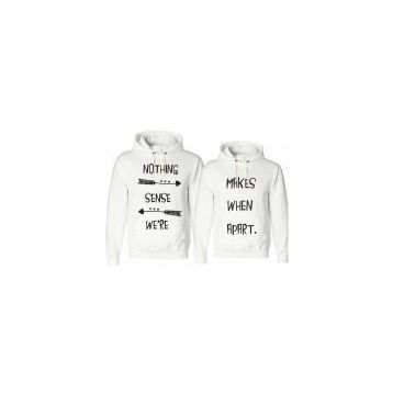 Tshirthane Nothing Makes Sense 2'li Sevgili Sweatshirt