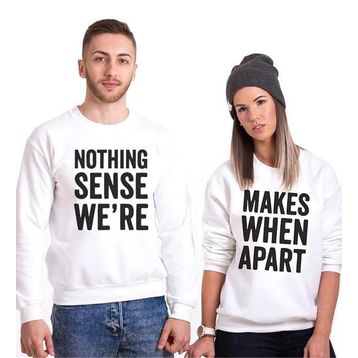 Tshirthane Nothing Sense Were 2'li Sevgili Sweatshirt