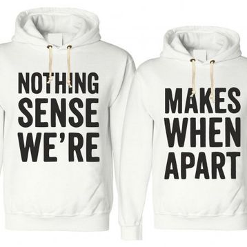Tshirthane Nothing Sense Were 2'li Sevgili Sweatshirt