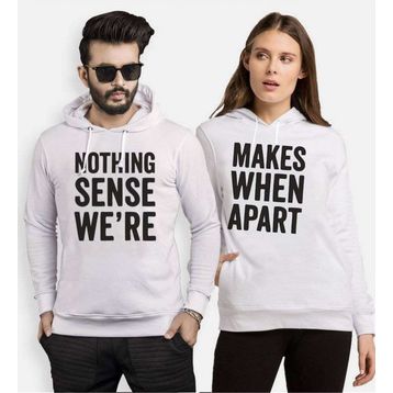 Tshirthane Nothing Sense Were 2'li Sevgili Sweatshirt