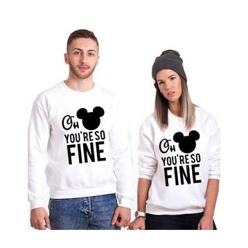 Tshirthane Oh Youre So Fine 2'li Sevgili Sweatshirt