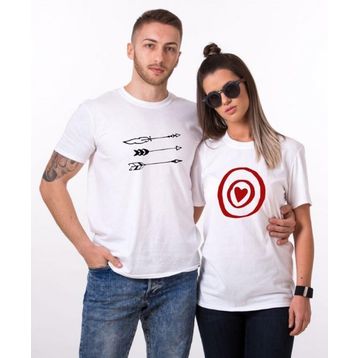 Tshirthane Ok Hedef 12 2'li Sevgili T-shirt