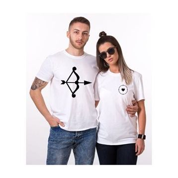 Tshirthane Ok Hedef 2'li Sevgili T-shirt