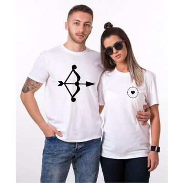 Tshirthane Ok Hedef 2'li Sevgili T-shirt
