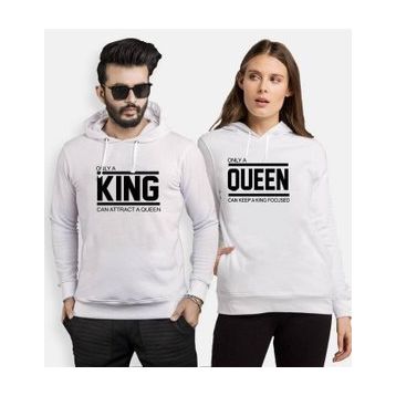 Tshirthane Onlya King Onlya Queen 2'li Sevgili Sweatshirt