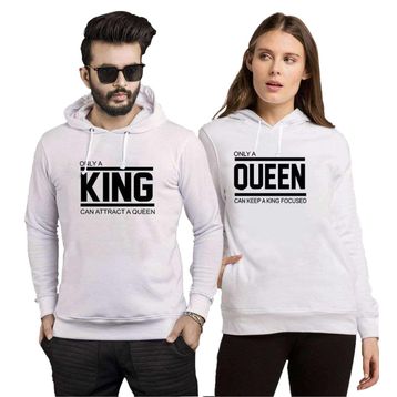 Tshirthane Onlya King Onlya Queen 2'li Sevgili Sweatshirt