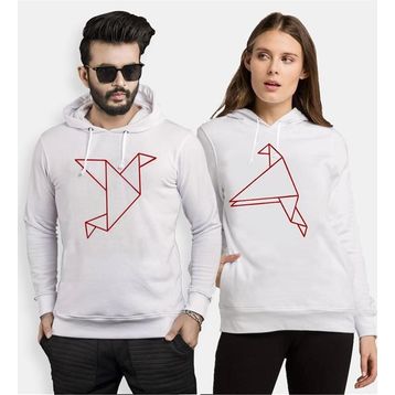 Tshirthane Origami 2'li Sevgili Sweatshirt