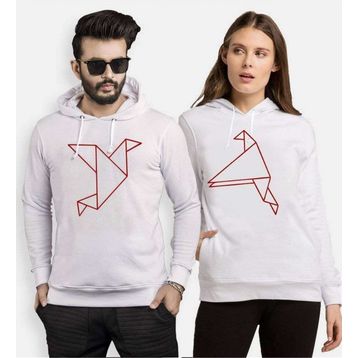 Tshirthane Origami 2'li Sevgili Sweatshirt