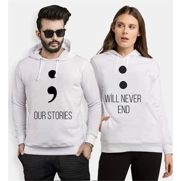 Tshirthane Our Stories Will Never End 2'li Sevgili Sweatshirt