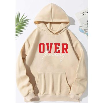 Tshirthane Over Thinking Baskılı Unisex Sweatshirt