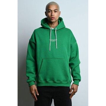 Tshirthane Oversize Kapşonlu Kanguru Cepli İçi Polarlı 3 İplik Erkek Sweatshirt