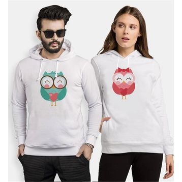Tshirthane Owl Baykuş 2'li Sevgili Sweatshirt