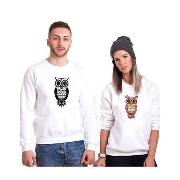 Tshirthane Owl Baykuş 2'li Sevgili Sweatshirt