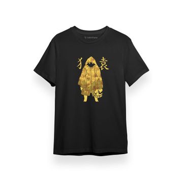 Tshirthane P17199S6556 Monogatari Anime Suruga Monkey Poster Siyah Kısa Kol Erkek T-shirt