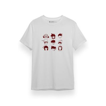 Tshirthane P17500S3437 Kısa Kol Beyaz Erkek T-shirt