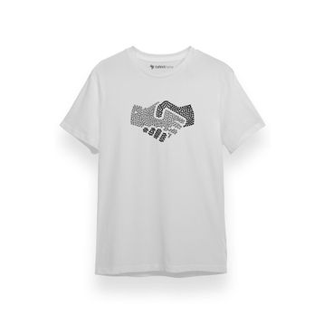 Tshirthane P17585S1468 Kısa Kol Beyaz Erkek T-shirt