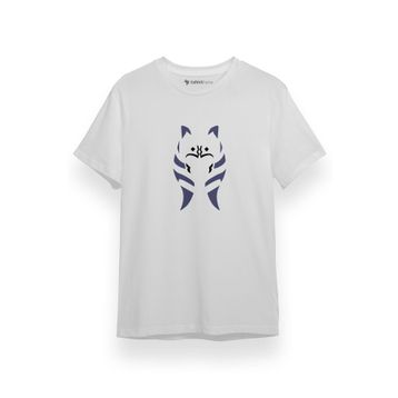 Tshirthane P17795S2862 Ahsoka Tano Minimal Beyaz Erkek T-shirt