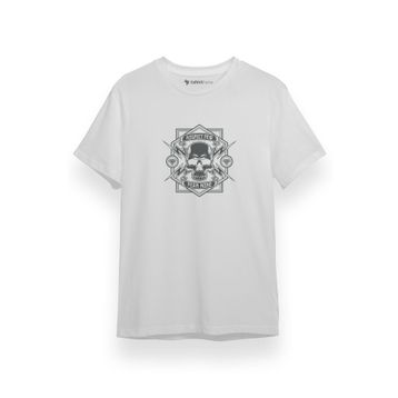 Tshirthane P17864S7345 Kısa Kol Beyaz Erkek T-shirt