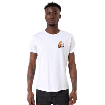 Tshirthane P18490S668 Bisiklet Yaka Beyaz Erkek T-shirt