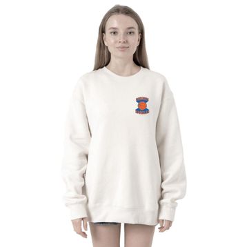 Tshirthane P18769S9077 Dubious Handles Logo Kadın Beyaz Sweatshirt