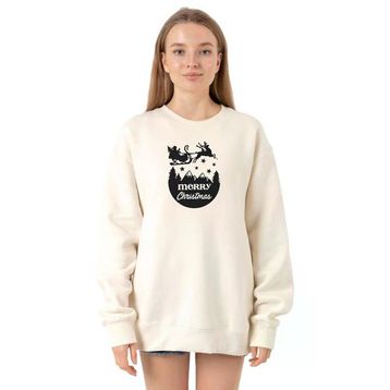 Tshirthane P18819S9252 Ekru Kadın Sweatshirt